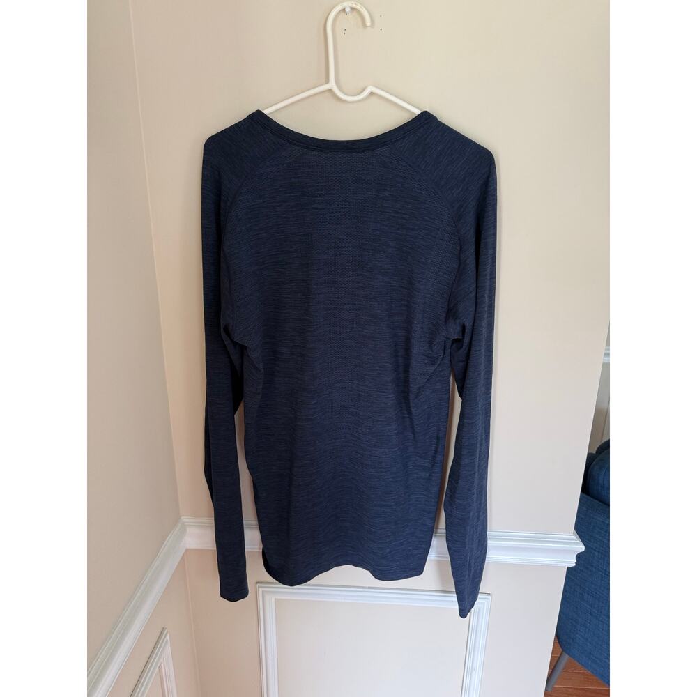 Lululemon | Men’s Blue Henley Metal Vent Tech Long Sleeve Activewear Workout - Picture 8 of 12